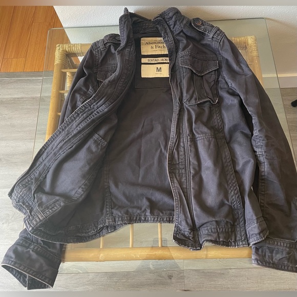 Charcoal Gray Abercrombie & Fitch jacket - Picture 3 of 3